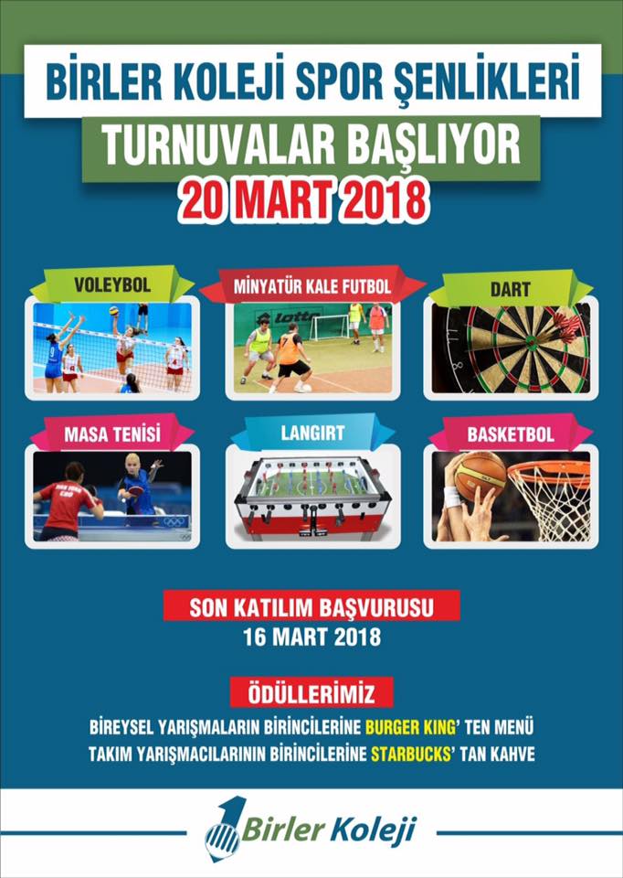 BİRLER KOLEJİ SPOR ŞENLİKLERİ BAŞLIYOR